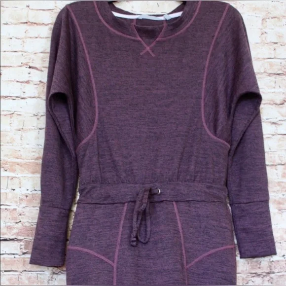 Athleta Plum Give It Your All Sweater Dress - Picture 2 of 7